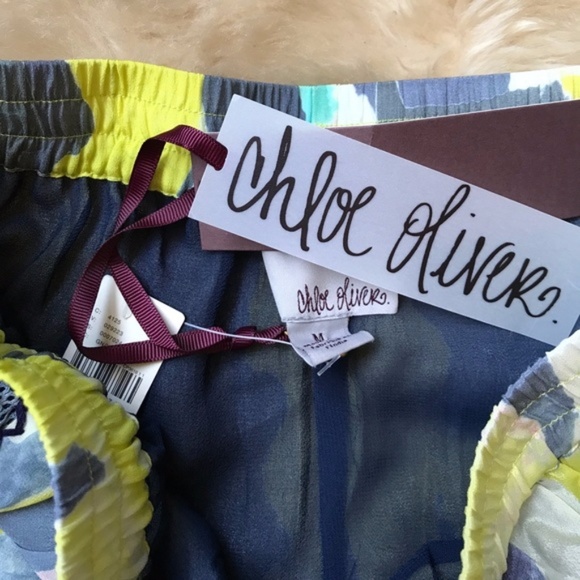 Anthro Patterned Mesh Embroidered Shorts Running A - Picture 5 of 7